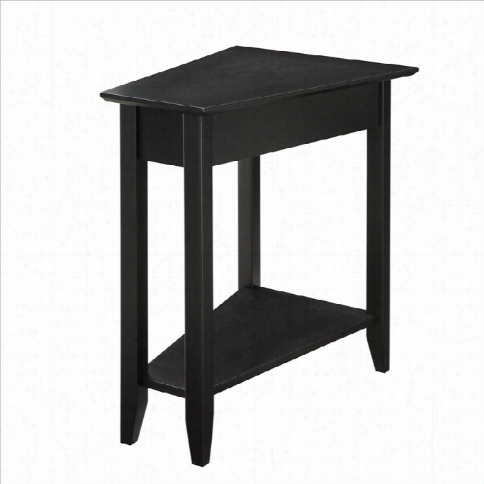 Convenience Concepts American Heritage  Wedge End Table - Black