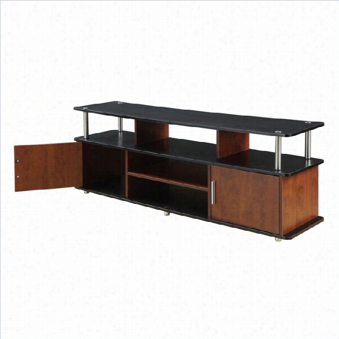 Convenience Concepts Designs2go 59 Xl Monterey Tv Stand In Cherry  And Black