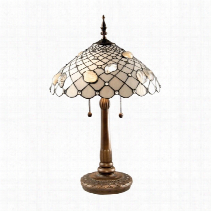 Da Le Tiffany Seashell Table Lamp