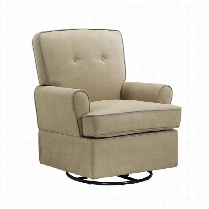 Dorel Asia Baby Relax Tinsleey Swivel Glider In Begie