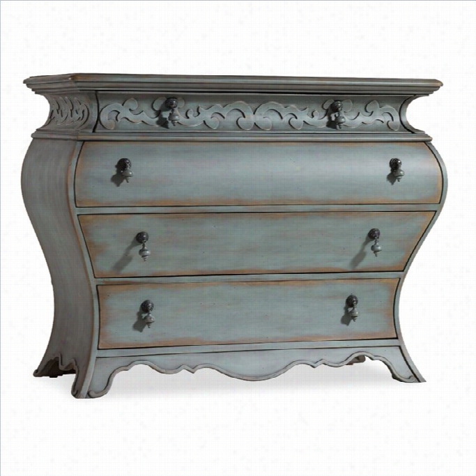 Hooker Furniture 4-drawers Bombay Intonation Chest In Weathered Blue