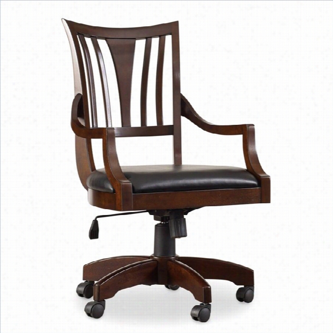 Hooker Furniture Latitude Tilt Swivel Office Chair In Walnut