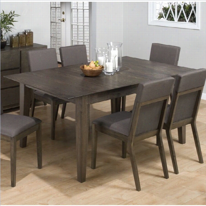 Jofran 728 Series Rectangular Dining Table In Antiquue Gray Ash Finish