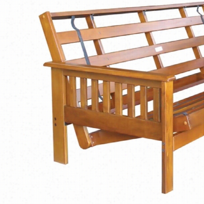 Night Adn Day Trijity Full Forest Futon Frame In Hickory