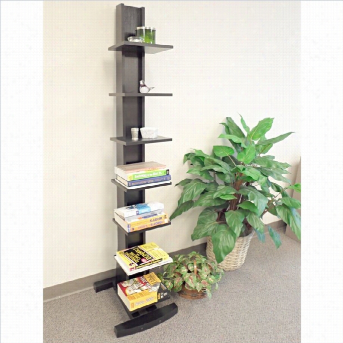 Proman Products Hancock Tower Spine Shelf In Black