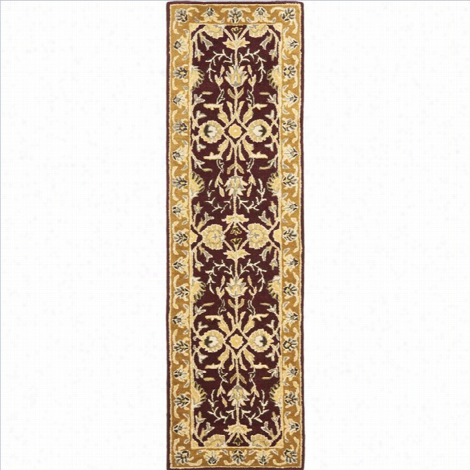 Safavieh Heriatge Runner Rug In Reed / Gold