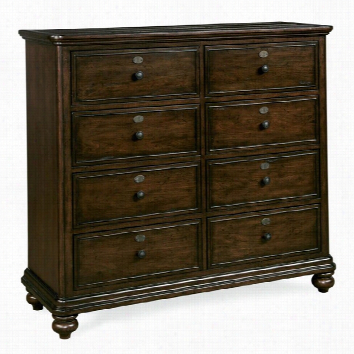 Smartst Uff Paula Deen Guys 8 Drawer Wood Jack's Chest In Molasses