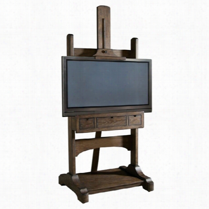 Universal Furniture Great Rooms Media Easel In Whiskey Barrel