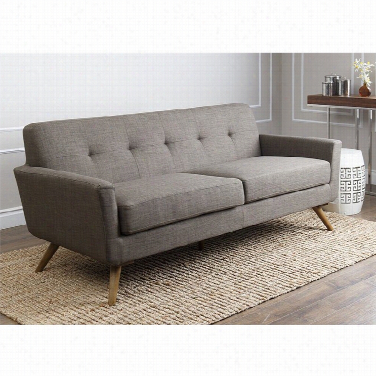 Abbyson Living Bayview Fabric Sofa In Khaki