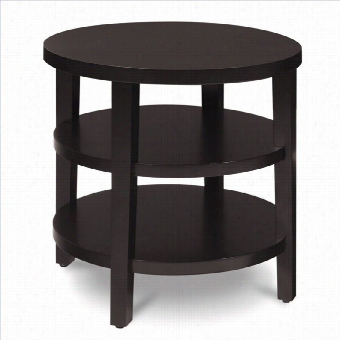 Avenue Six Merge 20 Round Eend Table In Black