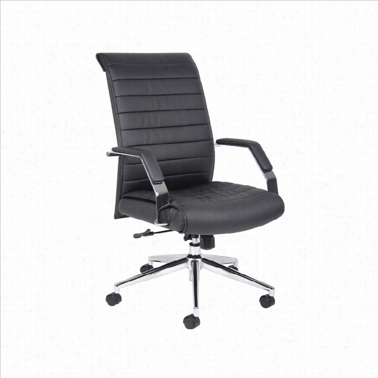 Boss Office Executive High Back Ribbed Office Chair