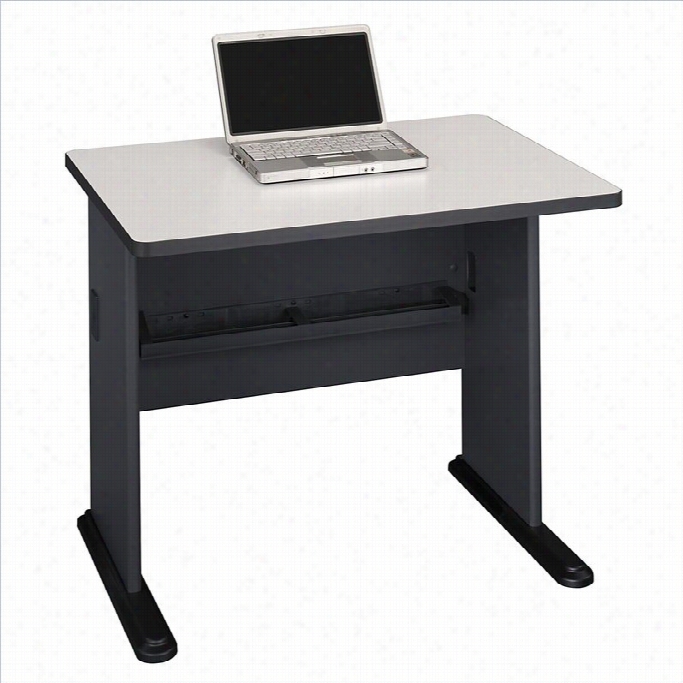 Bush Bbf Series A 36w Computer Desk In Slate