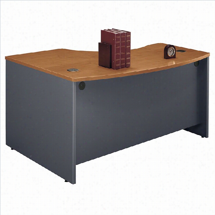 Bush Bbf Series C 60 X 43d R L-bow Desk Shell In Natural Cherry