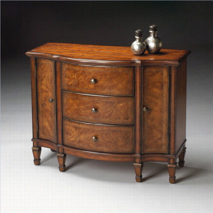 Butler Specialty Connoisseurs Console Cabinet In Classic Walnut Finish