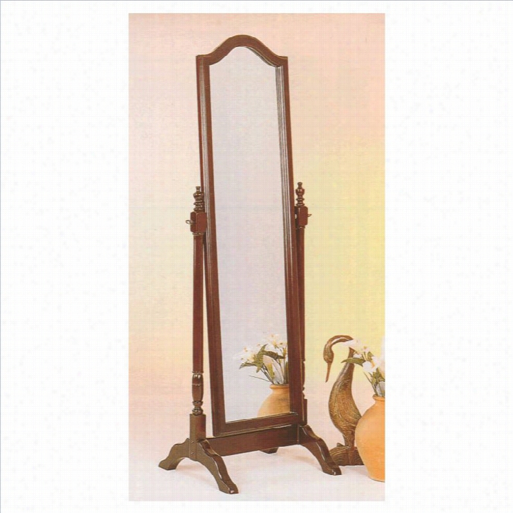 Coaster Rsctangular Cheval Mirror In Maho Gany