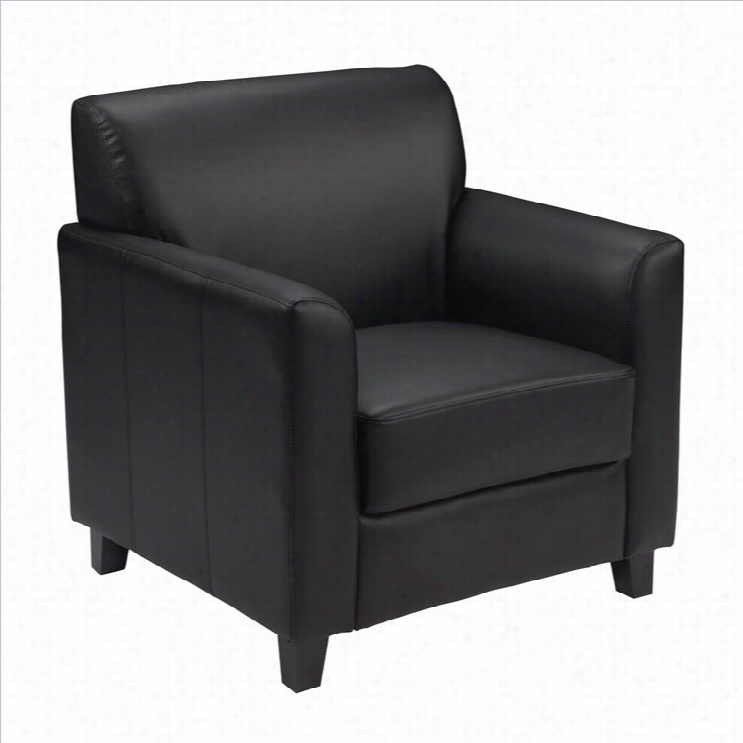 Flash Furnitufe Hercules Diplomat Leather Chair In Black