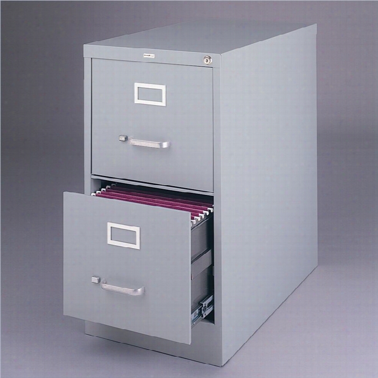 Hirs Industries 3000 Series 2 Drawer Lettter File Cabinet In Gray