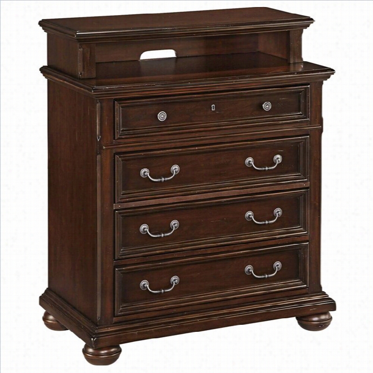 Home Styles Colonial First-rate Work  Media Chest In Dsrk Cherry