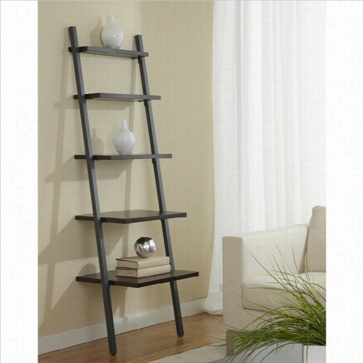 Jesper Office 100 Parson Cllection Narrw Ladder Bookase I N Espresso