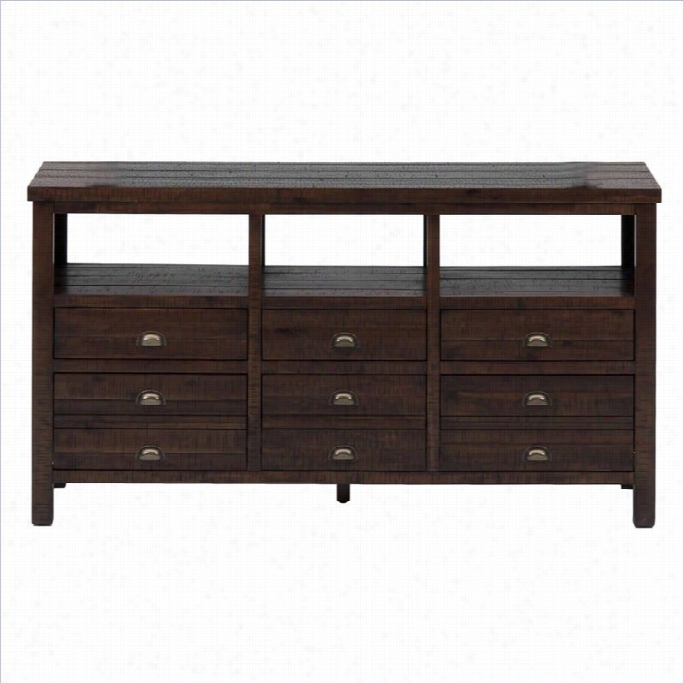 Jofran 60 Tv Console In Urban Lodge Brown Finish