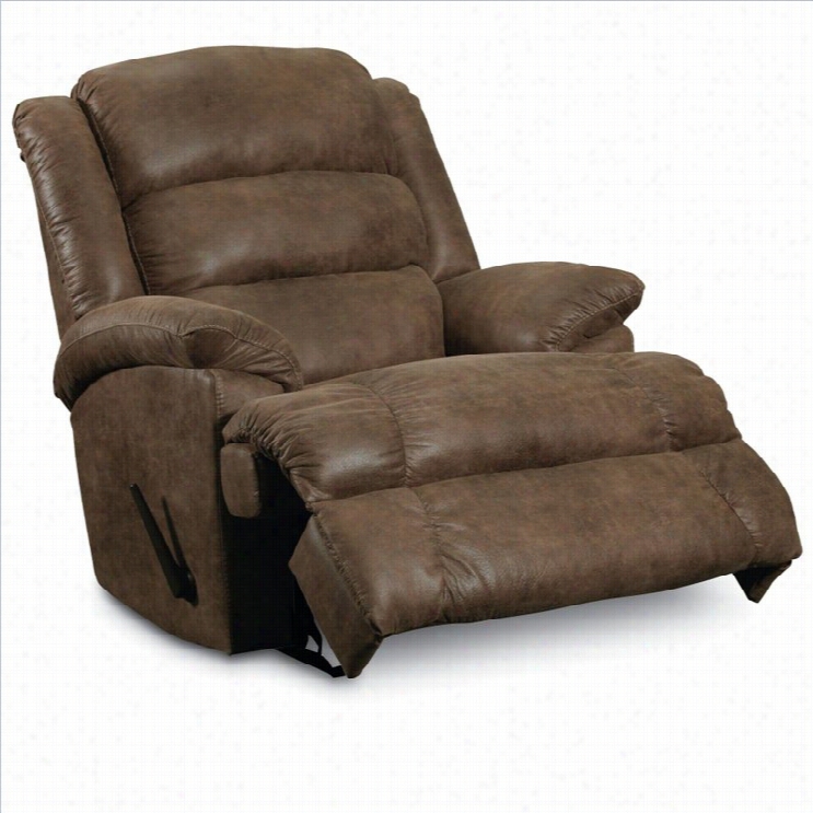Lane Furniture Knox Faux Leather Recliner In Mocha