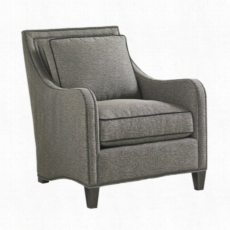 Lexi Ngton Carrera Koko Nailhead Afbric Accent Chair In Greystone