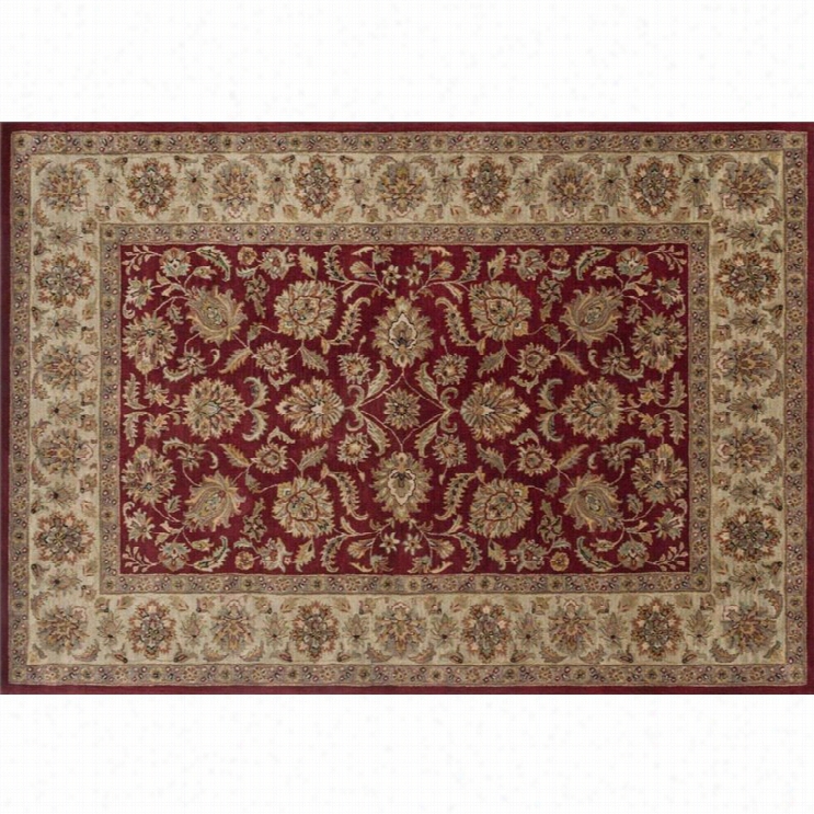 Loloi Elegamte 9'3 X 13' Hand Tufted Wool Rug In Red And Sage