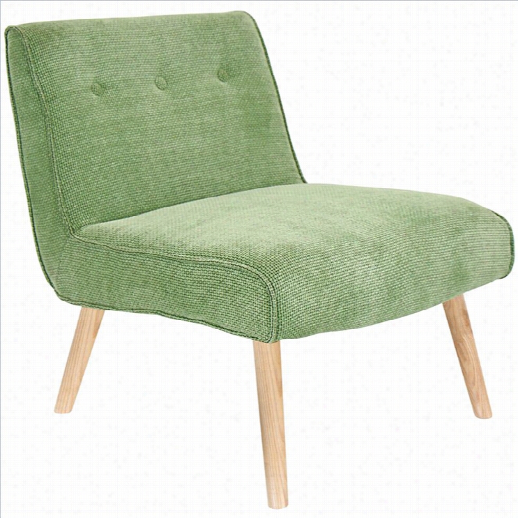 Lumisource Vintage Neo Tuffed Accentuate Chair In Green