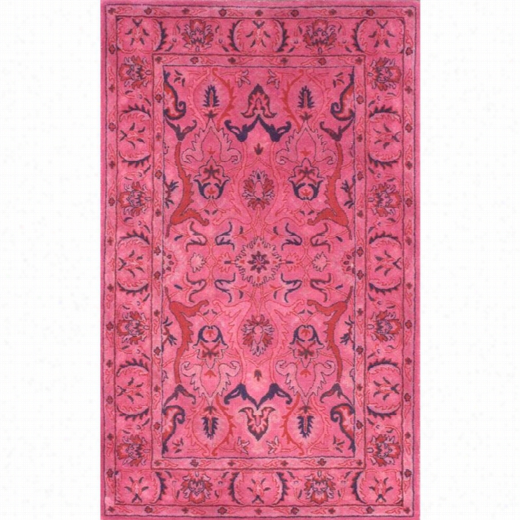 Nul Oom 2'6 X 8' Hand Tufted Kimberly Overdyed Style Rug In Pink
