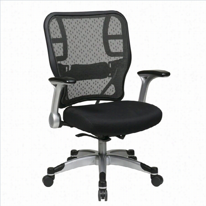 Ofice Star 215 Series Spacegrid Back Office Ch Air With Mesh Seat In Black