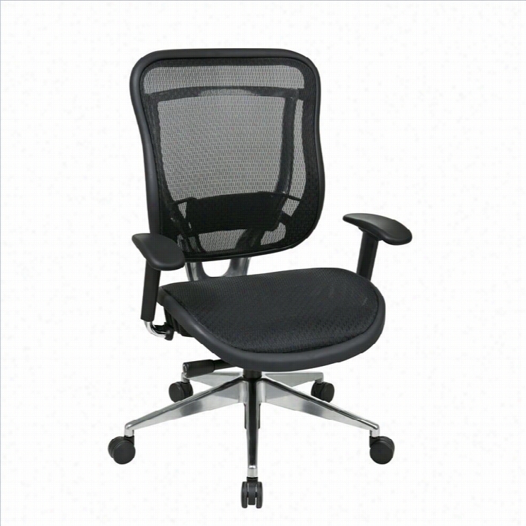 Service Star 818a High Back Office  Chair W/ Seat In Black/gunmetaal