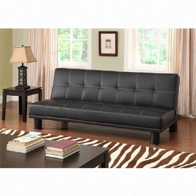 P Rimo Innternational Deejay Phyllo Convertible Sofa In Black