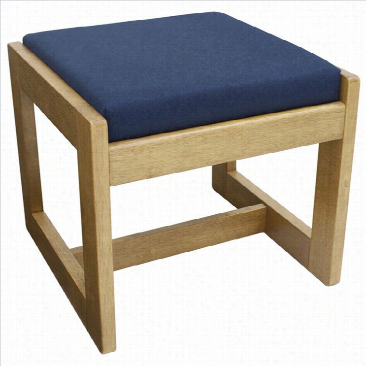 Regency Belcino Single Seat Bench In Medium Oak And Blue