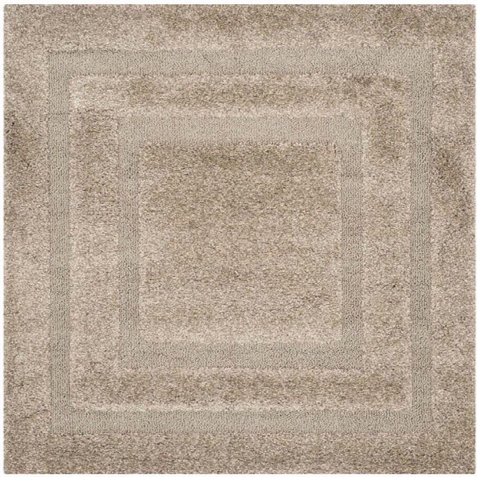 Safavieh Florrida Shag Beige Shag Rug - Squarr 4'