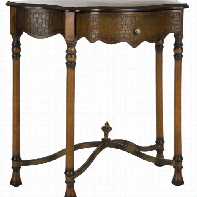 Safaveh Helen Birch Wood Console In Brown