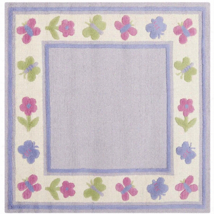 Saf Avieh Safavieh Kids Square Rug In Lavander / Multi