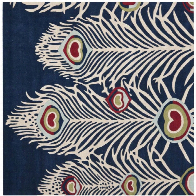 Safavieh Soho Square Rug In Blue / Ivory