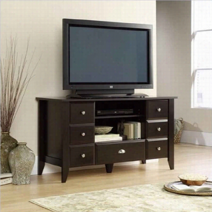 Sauder Shoal Creek Entertainment Credenza In Jamoch A Wood Fniish