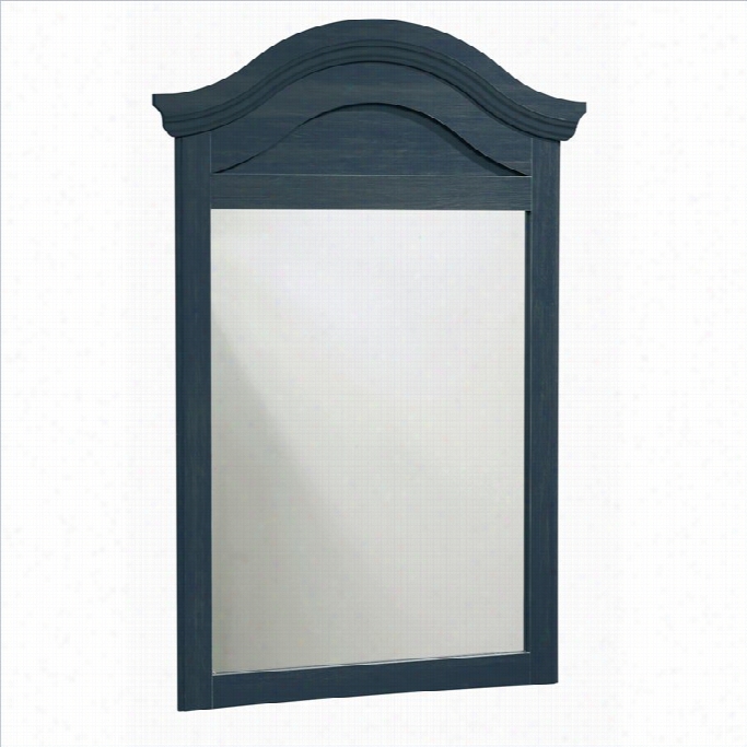 South Shore Summef Breeze Antique Blue Mirror