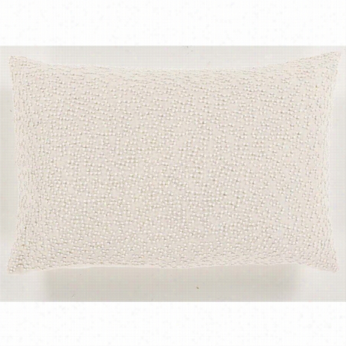 Surya Eliza Down Fill 13 X 19 Pillow In Ivory