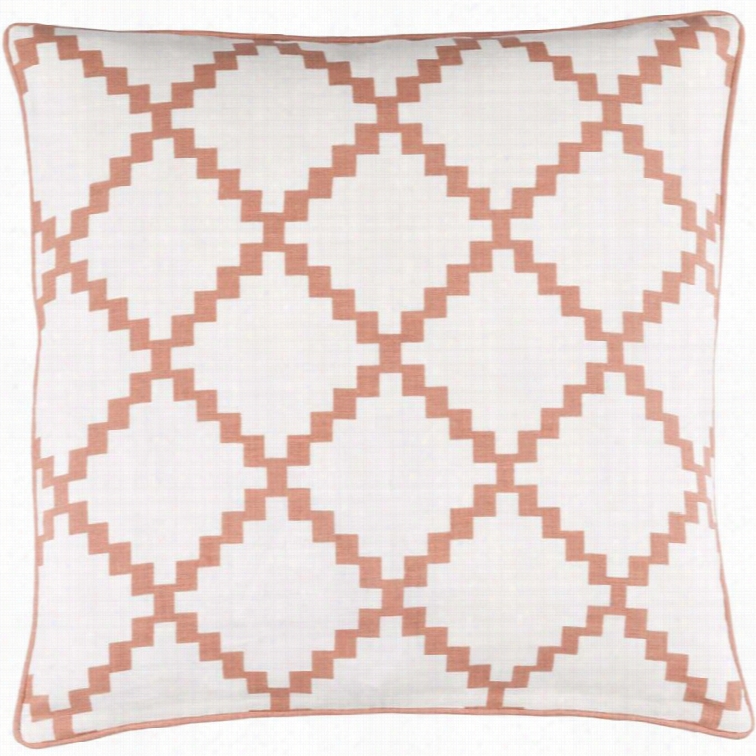 Surya Parsons Poly Fill 18 Square Pillow I N Orange