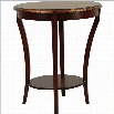 Safavieh Harrison Beidermeir Round Side Table in Dark Brown
