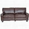 Serta RTA Monaco 77 Bonded Leather Sofa in Brown