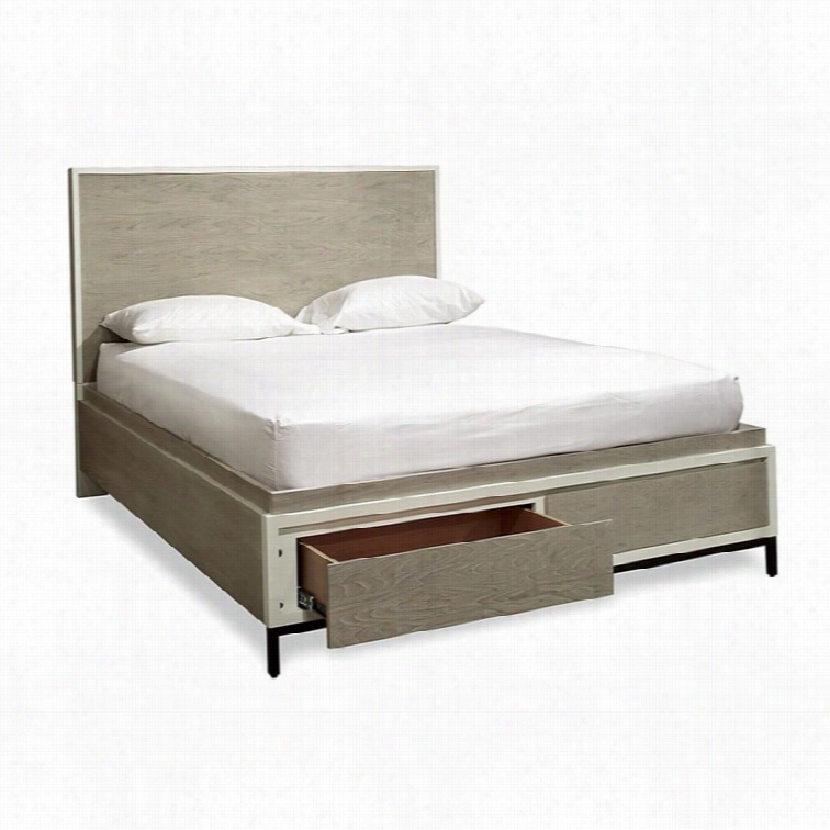 Universal Furniture The Spencer Bed In Gray Parchment-queen