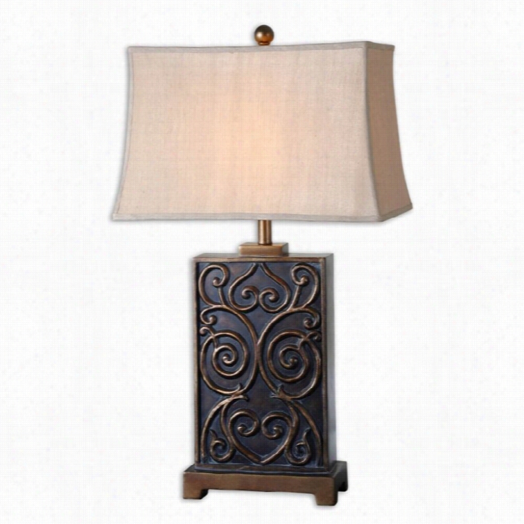 Utt Ermost Lavinta Table Lamp In Dark Bronze Wash