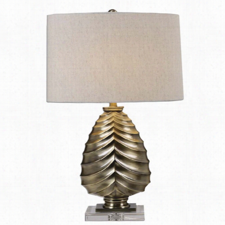 Uttermost Pieranica  Antique Brass Lamp