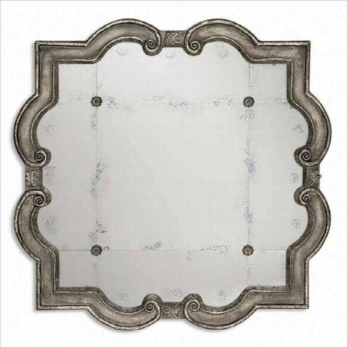 Uttermost Prisca Slender Mirror In Distressd Silver