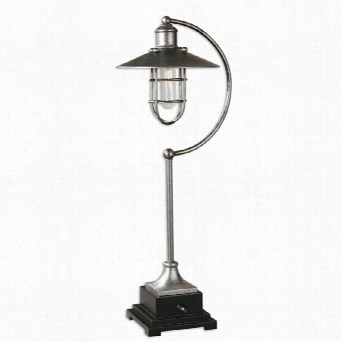 Uttermost Toledo Industrial Metal Lamp In Rust Ssilver In Rust Silve