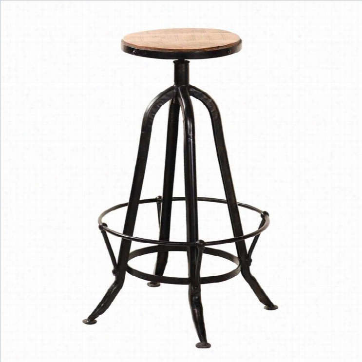 Yosemite 30 Bar Stool In Aged Metal