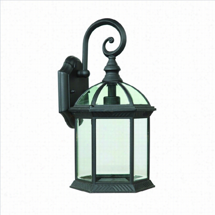 Yosemitehome Decor Anita 1 Light Exterior In Black With Clear Beveled Glass